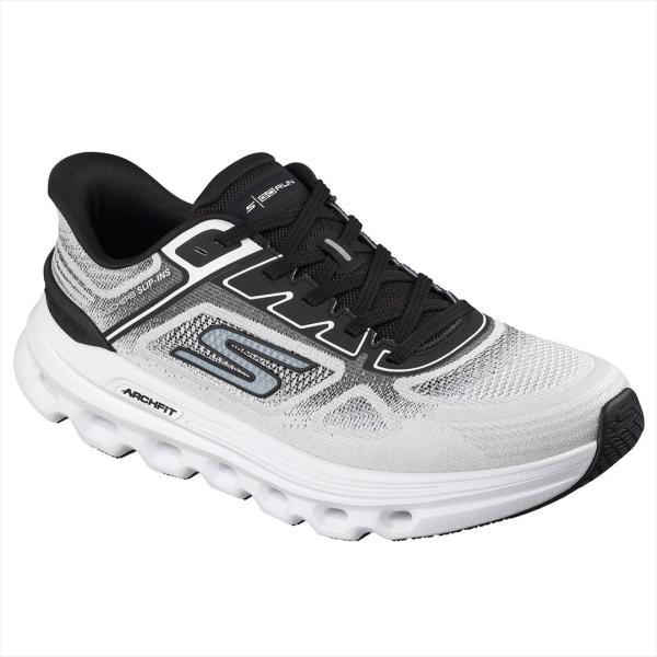 [SKECHERS]スケッチャーズ スリップインズシューズ GO RUN GLIDE-STEP ARCH FIT (221120)(WBK) ホワイトブラック