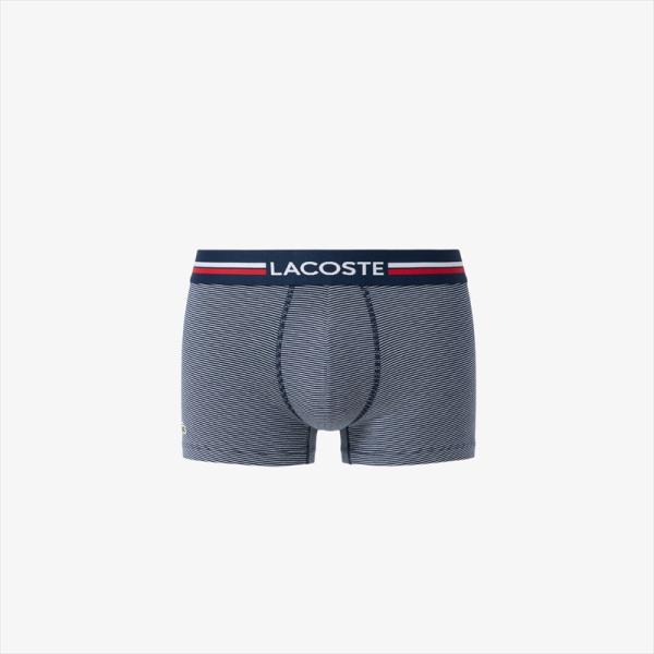 【2点までメール便可】 [LACOSTE]ラコステ ショートコットントランクショーツ 1P (5H2404-10)(525) ネイビー