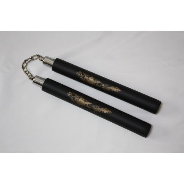 商品名　AW-205　ラバーヌンチャク　（鎖タイプ）サイズ全長　約７７ｃｍ棒部　約３１ｃｍ鎖部　約１５ｃｍ