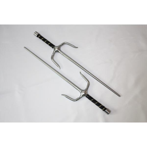 商品名　WY-46　サイ　シルバー　２本組サイズ全長　約５４．５ｃｍ刃渡　約３８ｃｍ横幅　約１５．５ｃｍグリップ　約１３ｃｍ