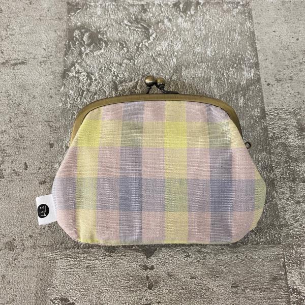 ichi ガマ親子 がま口財布 格子柄 L2 32608588 伊勢木綿 ichishina