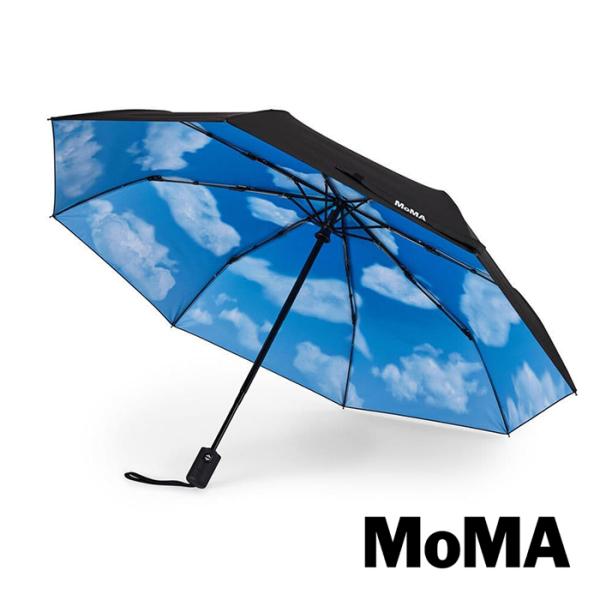 MoMA スカイアンブレラ 折りたたみ リサイクルプラスチック 折り畳み傘
