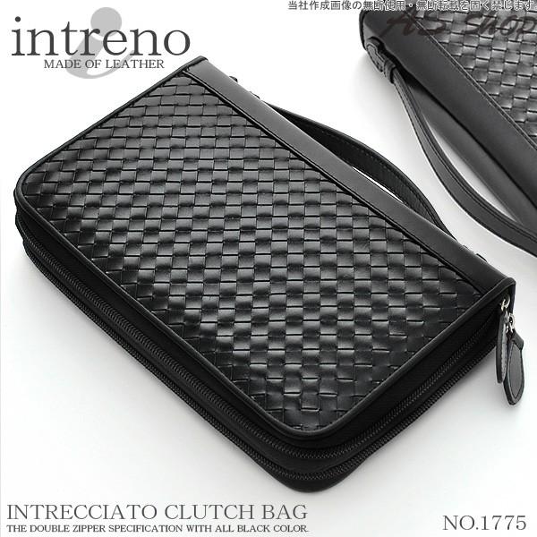 クラッチバッグ メンズ セカンドバッグ レザー オールブラック 牛革