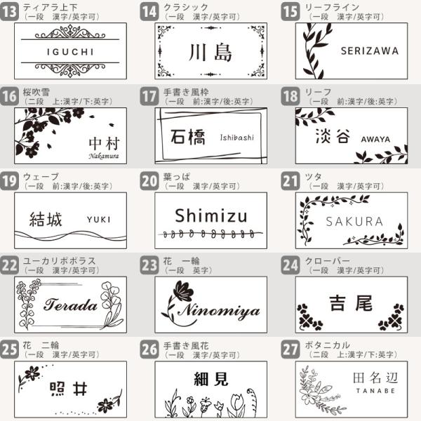 ネームプレート 表札 シンプル 花柄 1 2タイプ デザインb Sサイズ 80 40mm シール マグネット付き ポスト マンション 戸建て 日本製 アクリル 防水 耐水 耐候 Buyee Servis Zakupok Tretim Licom Buyee Pokupajte Iz Yaponii