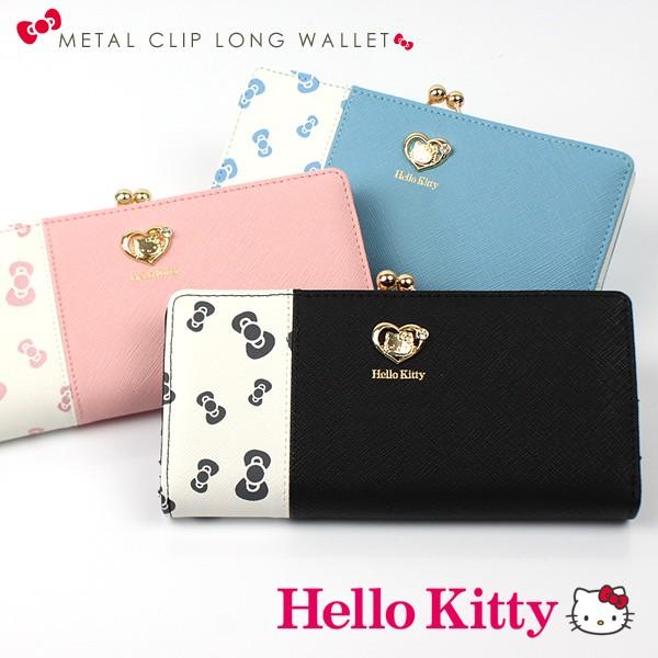 キティ 長財布 Hello Kitty リボン柄 がま口 財布 レディース かわいい キャラクター S Hk48 12 As Shop 通販 Yahoo ショッピング