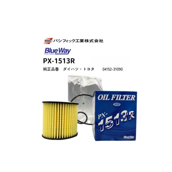 PX-1513R　ブルーウェイ　オイルフィルター　トヨタ　パシフィック工業製　カートリッジタイプ　オイルエレメント