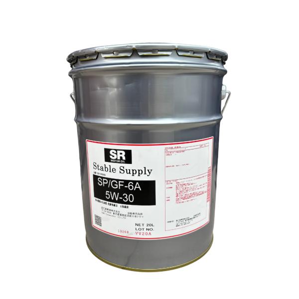 辰巳屋興業SRエンジンオイル 20L　未開封 SP/GF-6A SR エンジンオイル 5W30 20L 部分合成油 SP/GF-6A Stable Supply : Car