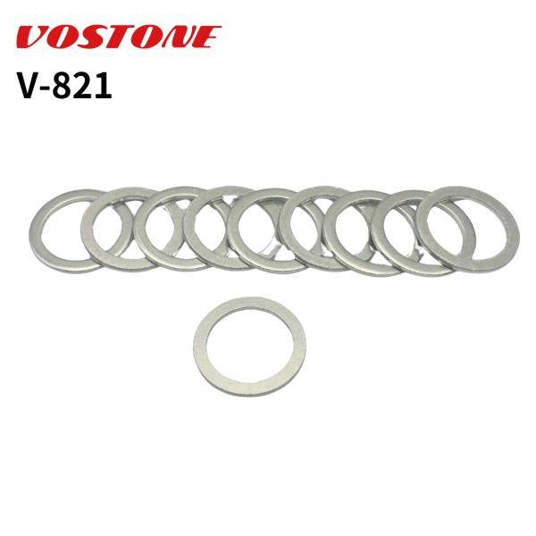 大型トラック用ドレンパッキン　V-821　10枚入　トヨタ他　8-98184544他　 アルミ　24.0x18.0x1.5ｍｍ　ボストン