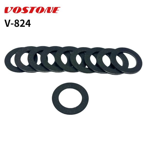 大型トラック用ドレンパッキン　V-824　10枚入　スバル/トヨタ/ニッサン他　 鉄+コーティング　26.0x16.2x1.7ｍｍ　ボストン