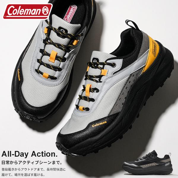 Coleman トレッキングシューズ Coleman コールマン メンズ 防水スニーカー ローカット アウトドア
