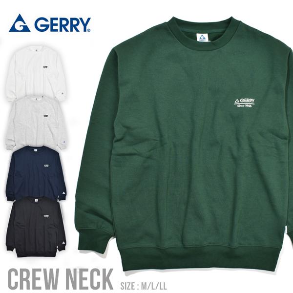GERRY トレーナー クルーネック 裏起毛 暖かい バックプリント