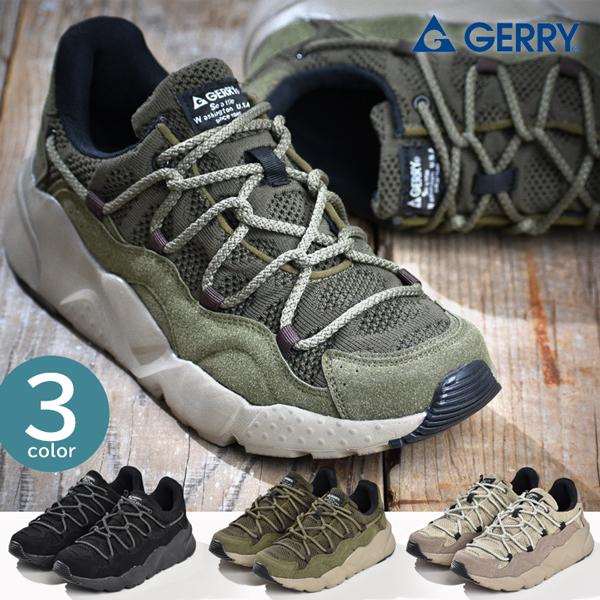 GERRY（ジェリー） スニーカー 厚底 メンズ シューズ ひも おしゃれ