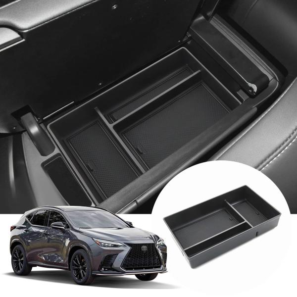 【LFOTPP】2022 新型 レクサス NX 専用 コンソール ボックストレイ (ブラック)