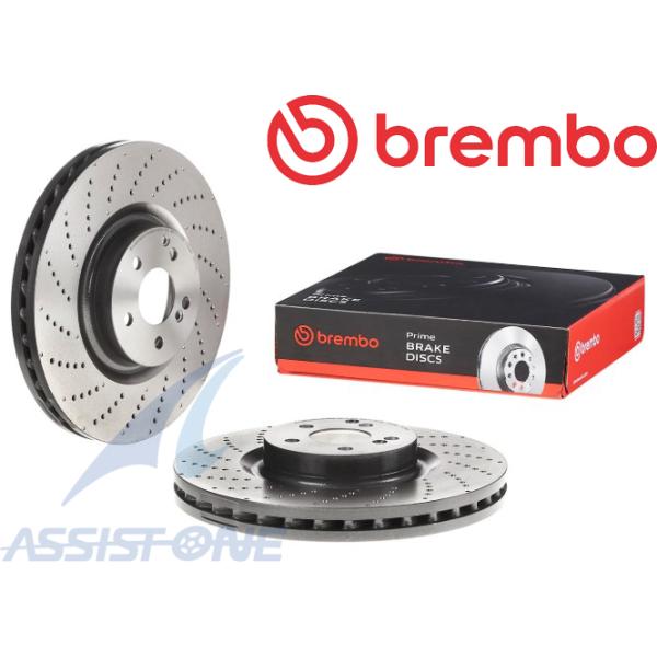 BREMBO製 ベンツ Cクラス W205 S205 C205 A205 W204 S204 C204 C63 AMG フロントブレーキローター 2枚 A000421201207 ブレンボ