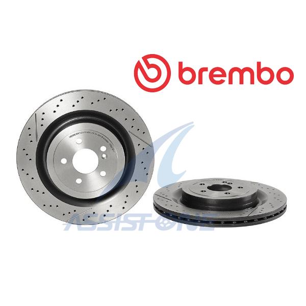 BREMBO製 W205 S205 C63 C63s / R231 SL63 SL65 / AMG GT リアブレーキローター 2枚 防錆 A2314230212 ブレンボ製