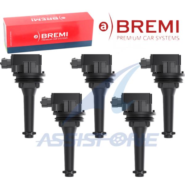 BREMI製 VOLVO ボルボ S40 V40 S60 C70 S70 V70 XC70 S80 XC90 イグニッションコイル ダイレクトコイル 5本 V30713416 9125601