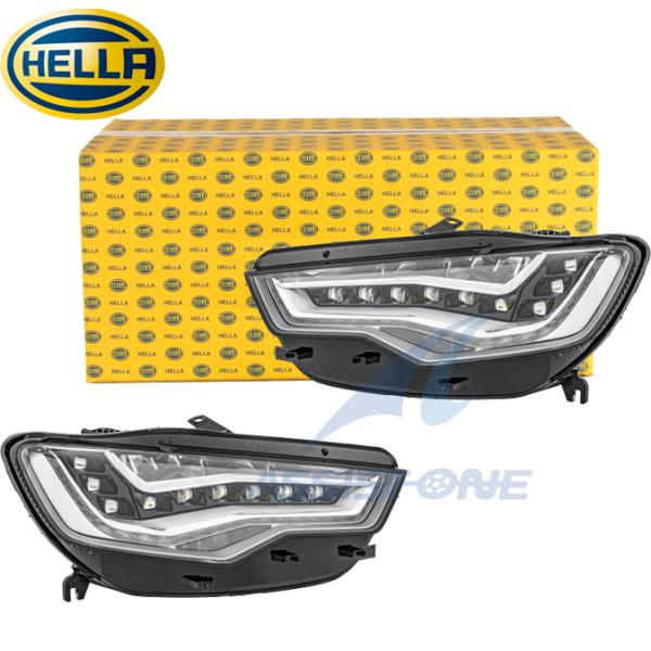HELLA製 純正OEM AUDI アウディ A6 S6 4G C7 LED ヘッドライト ヘッドランプ アバント オールロード クワトロ 左右 4G09417