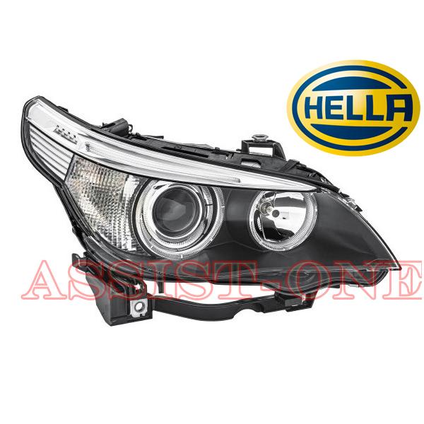  F31型ヘッドライト右側（HELLA製） 純正OEM HELLA製 BMW 5シリーズ E60 E61 中期 バイキセノン 右ヘッド