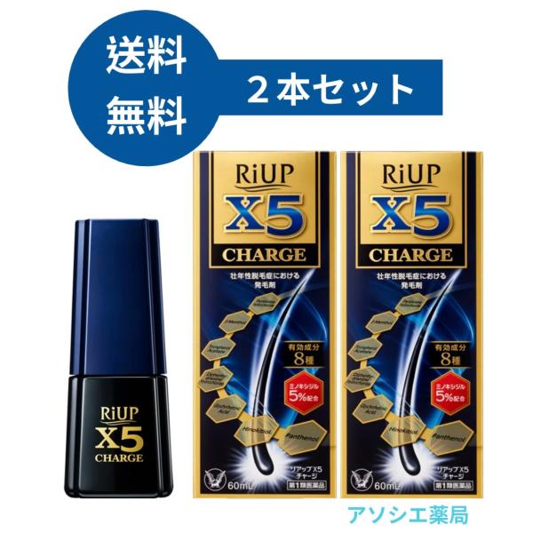 【第1類医薬品】【2本セット】リアップX5 チャージ 60mL/本