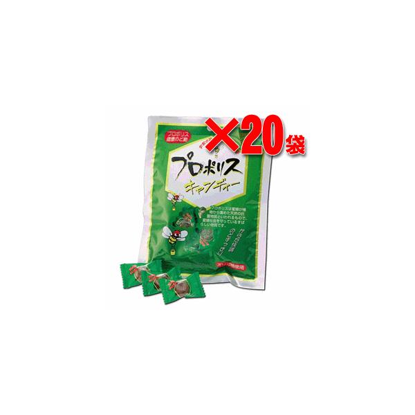 【代引き手数料無料】森川健康堂　プロポリスキャンディ　100g（25粒入り）×20袋セットプロポリス特有のピリリとした刺激が癖になるこのプロポリスキャンディー。他社プロポリスキャンディーとの違いは、プロポリス含有量が2％もあることです！甘味...
