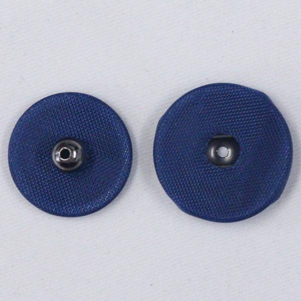 くるみボタンです。 ボタン くるみスナップボタン 7mm 015 紺 BN / 6セット NO.1508 縫い