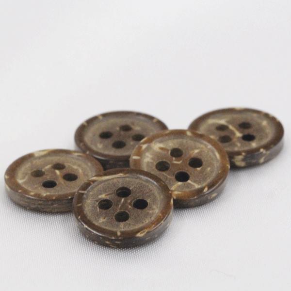 木ボタン ウッドボタン ヤシ釦 11 5mm 10個入 天然素材 ｃ186 シャツ ブラウス向 ボタン 手芸 通販 Dai C186 11 Assure アシュレ 通販 Yahoo ショッピング