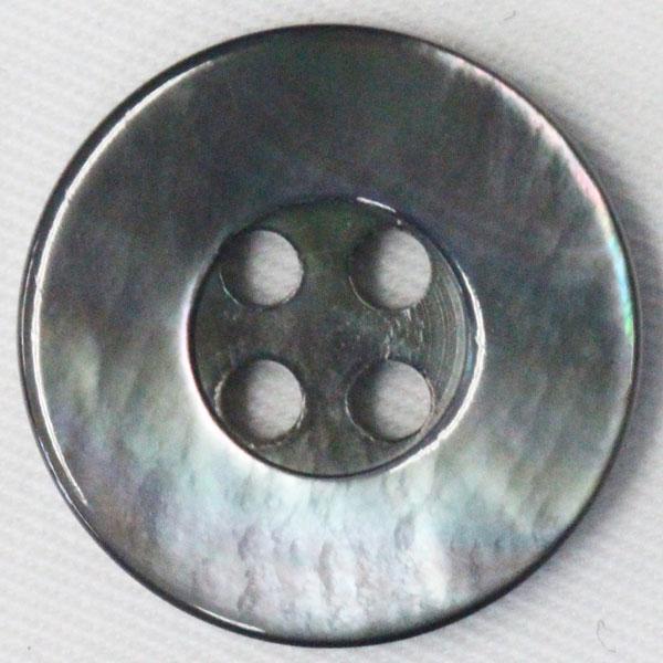 貝ボタン (黒蝶貝) 10mm　1個入 天然素材 SB36 (シャツ・ブラウス向） ボタン 手芸 通販