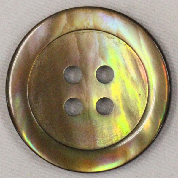 ボタン 貝ボタン 茶蝶貝 9mm 1個入 釦 天然素材 シェルボタン シャツ 