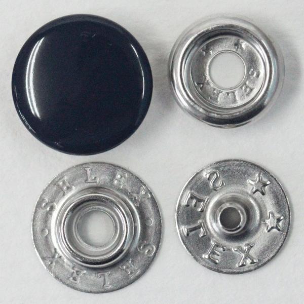 ボタン ドットボタン 7301 SELEX 13mm 5セット入 ジャンパーホック 紺