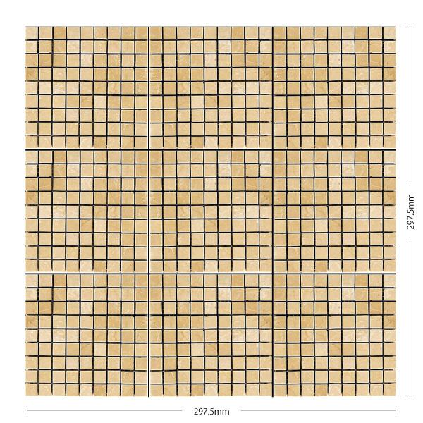 名古屋モザイク / 大理石モザイク Mable Mosaic 15角裏ネット張り 11