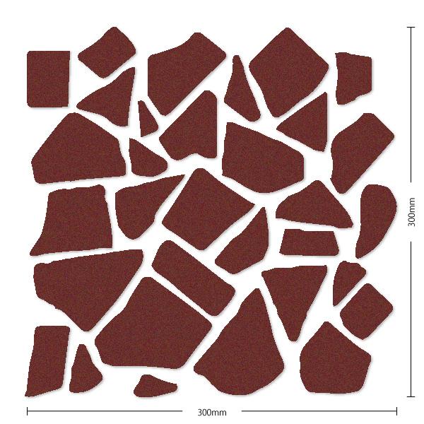 名古屋モザイク / クラッシュタイル Crush Tile 乱形紙貼り(施釉
