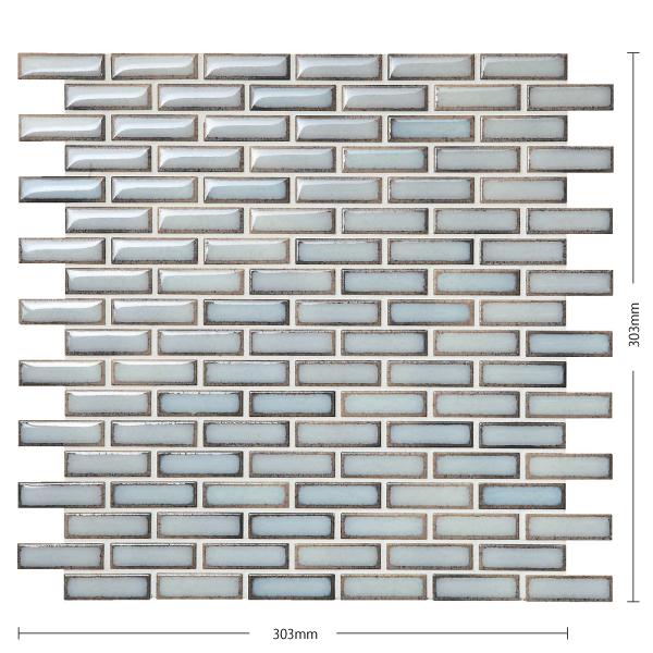 名古屋モザイク / フィデス Fides 48×15ボーダー紙貼り(レンガ