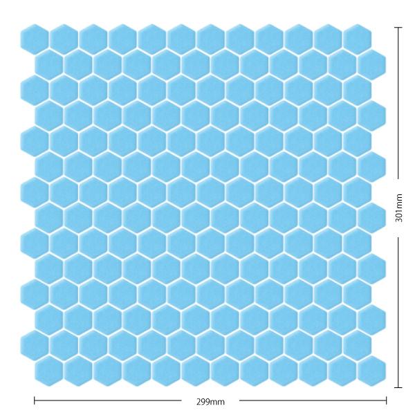 ナゴヤモザイク社　ヘキサタイル HEX22-650｜商品検索｜タイルの名古屋モザイク工業株式会社