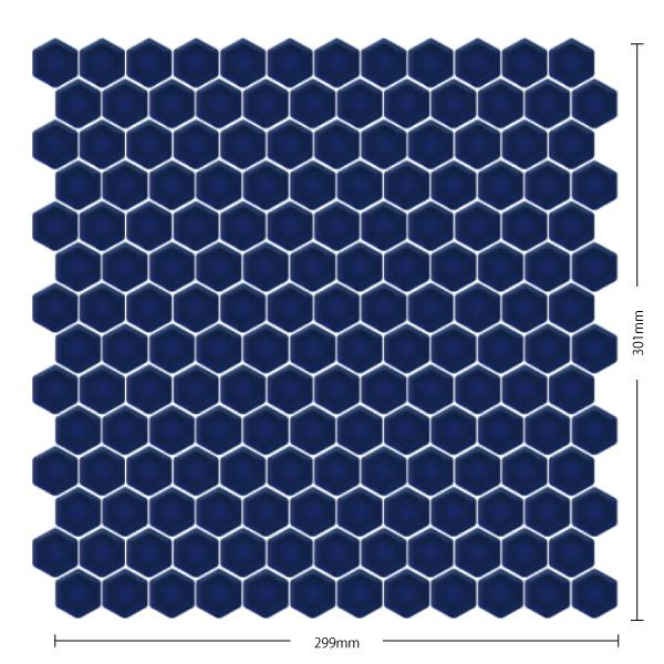 名古屋モザイク / ヘキサゴン Hexagon 22六角形紙貼り プレーン