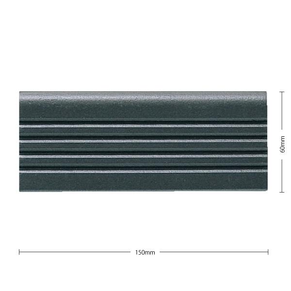 名古屋モザイク / 6号階段タイル Rokugou Kaidan 150×60mm 黒 K 名古屋モザイク / 6号階段タイル Rokugou Kaidan 150×60mm 黒 K
