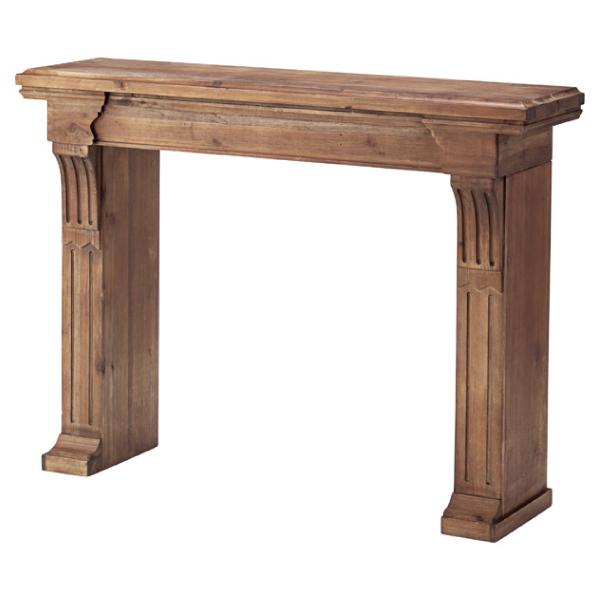 細部までこだわった装飾がエレガントな空間を演出します。■サイズ：幅100×奥行26×高さ73(cm)■カラー：ブラウン■素材：天然木(杉) 水性ラッカー塗装■備考：組立式■原産地：中国【注意事項】・北海道、沖縄、離島（淡路島・佐渡島・五島列...