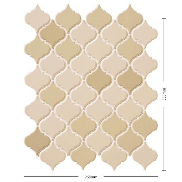 名古屋モザイク / コラベル Corabel 64×56異形紙貼り Aパターン 無釉  