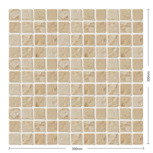 名古屋モザイク / プリントモザイク Print Mosaic 23角紙貼り