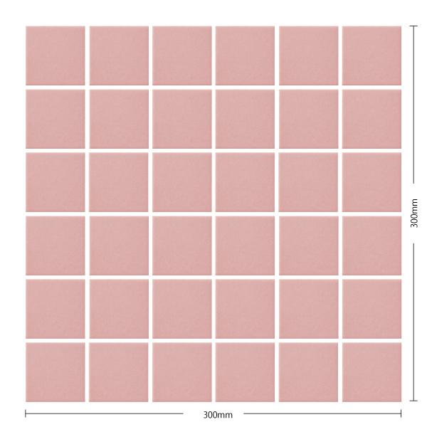 名古屋モザイク / プライムパプリカ Plimepaplika 50角紙貼り ピンク