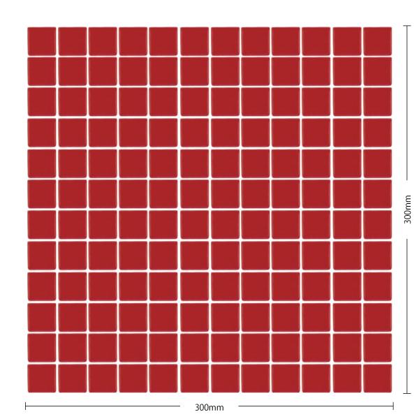 名古屋モザイク / シトローナ Sitorona 22.5角紙貼り 赤 レッド 20  