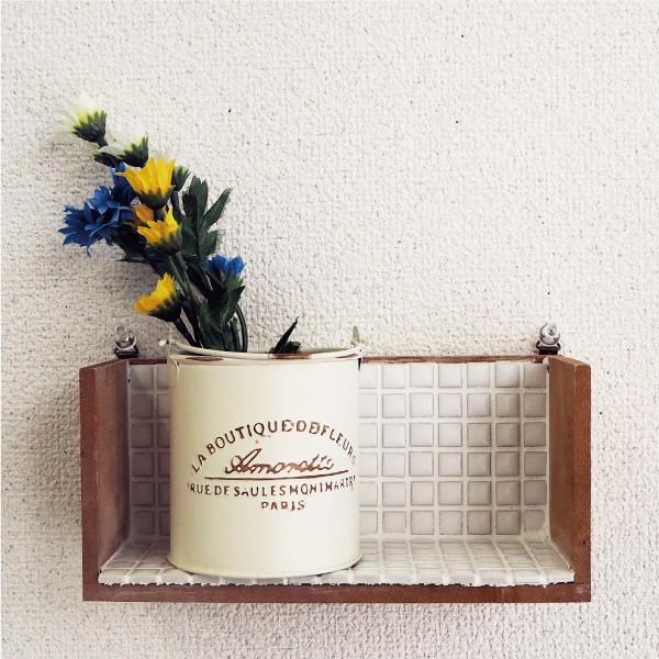 タイルシェルフ タイル クラフトキット】ウォールシェルフ~モザイクタイル