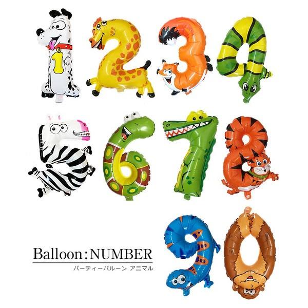 数字の風船 アニマル柄 送料無料 約40ｃｍ ナンバーバルーン 動物 お誕生日 お祝い 飾り付け バースデイ パーティー フィルム風船 02p05nov16 Balloon Number An アステッドホーム ヤフー店 通販 Yahoo ショッピング