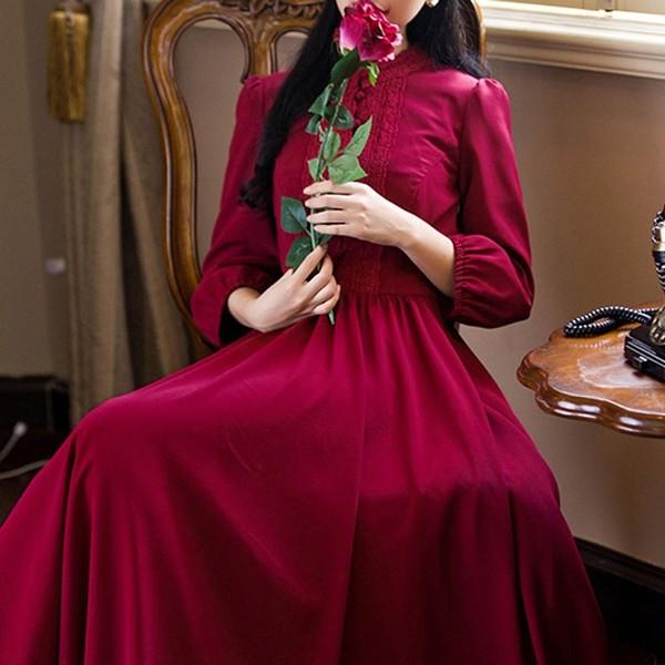 送料無料レトロワンピース送料無料お嬢様ワンピロングハイウエストフレアワンピースaラインワンピース復古系ワンピース無地結婚式 Buyee 日本代购平台 产品购物网站大全 Buyee一站式代购 Bot Online