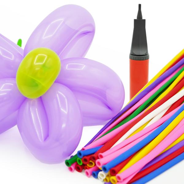 風船 空気入れ付 600本 送料無料 バルーン ツイストバルーンアート 風船アート balloon ペンシルバルーン 空気入れ ハンドポンプ 大道芸人 イベント パーティー