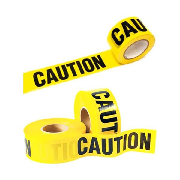 規制テープ バリケードテープ CAUTION 送料無料 警告テープ 注意 立入禁止 立ち入り禁止 危険 警告 安全 標識 囲い 100m