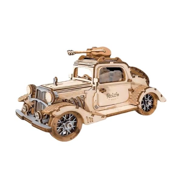 木の玩具 木製 プラモデル 車 パズル 組み立て 木の車 木製プラモデル 立体パズル ウッドパズル 木 玩具 天然木 クラフト