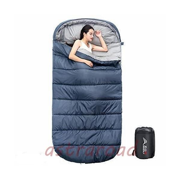 爆買 キャンプ 寝袋 アウトドア シュラフ1人用 大きいサイズ 快適な