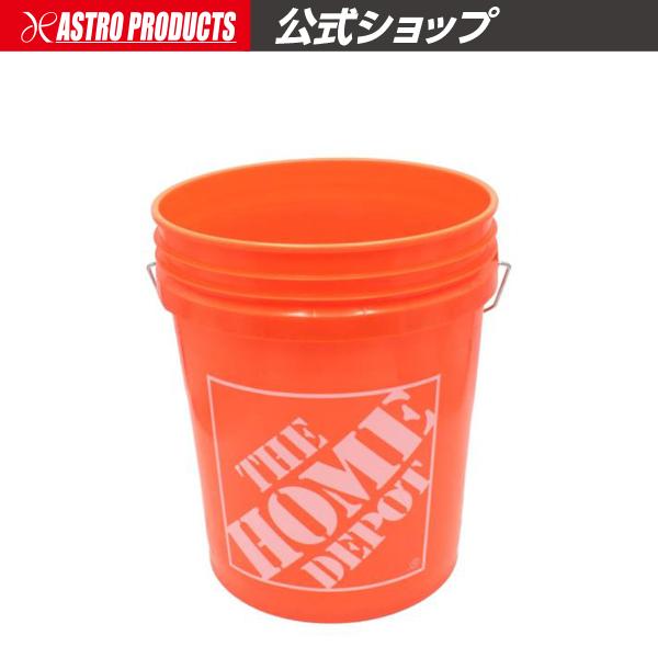 ■商品説明：アメリカ最大のホームセンター“HOME DEPOT”のロゴ入りプラスチックバケツです。洗車やガーデニング、ゴミ箱として、また濡れたものや汚れたものの運搬用として、さまざまな用途で活躍します。鮮やかなオレンジとポップなデザインで、...