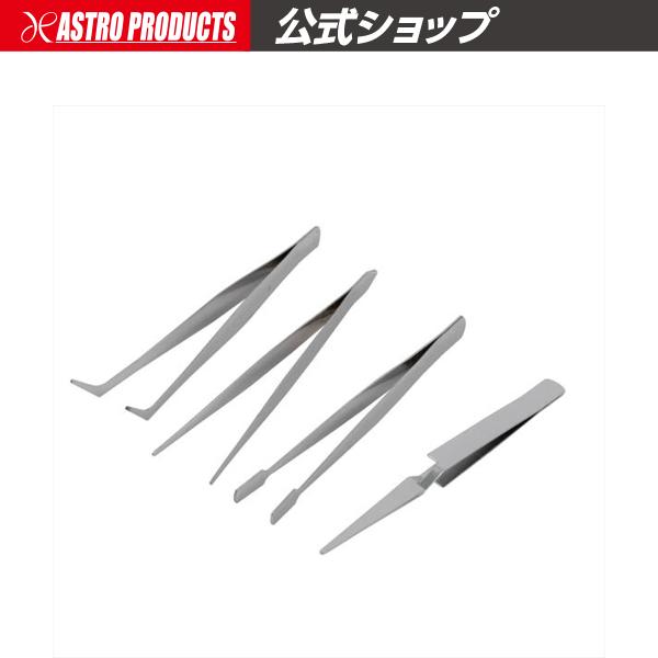 ■商品仕様：《フラット型》・全長：111mm・先端幅：5mm《先曲がり型》・全長：121mm・先端角度：45°《逆動作型》・全長：118mm・先端幅：1.5mm《ストレート型》・全長：117mm・先端幅：2mm■商品説明：細かいパーツ等を取...