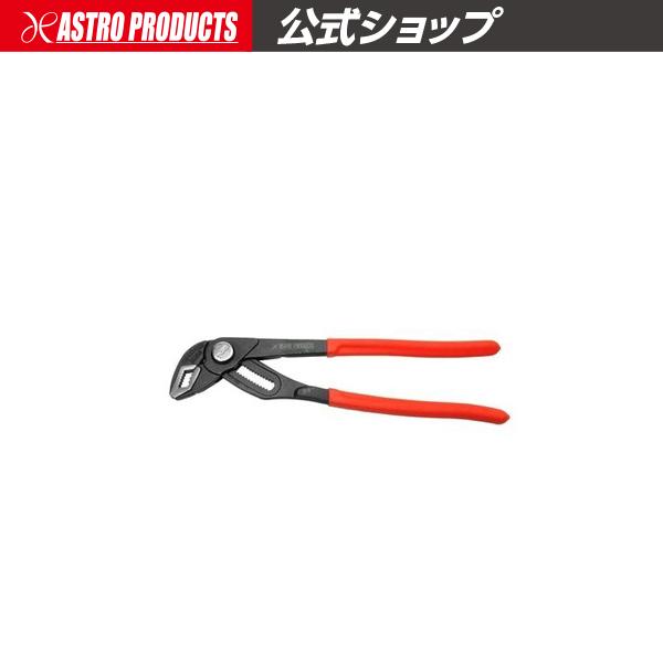 ■商品説明：最大口径50mmのウォーターポンププライヤーです。口の開きを16段階と細かく調節でき、薄い板から、大きなナットやパイプまで、幅広く使用することができます。ジョイント部は、3枚合わせ構造で、遊びが少なく、しっかりと対象物を掴むこと...